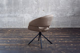 KAWOLA Esszimmerstuhl LARA Drehstuhl Velvet taupe