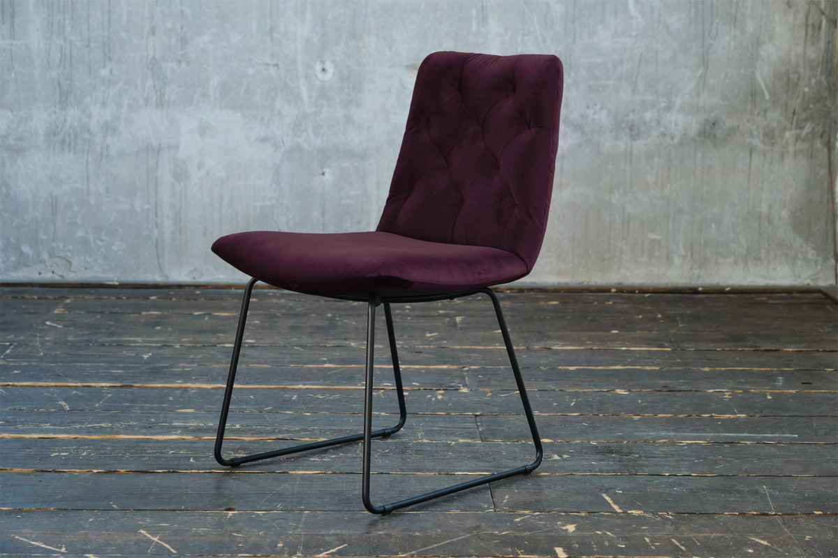 KAWOLA Esszimmerstuhl NEW CHARME Velvet purple