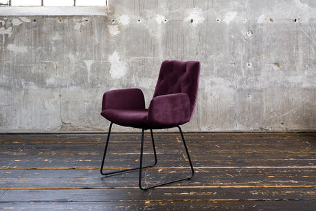 KAWOLA Esszimmerstuhl NEW CHARME Velvet purple