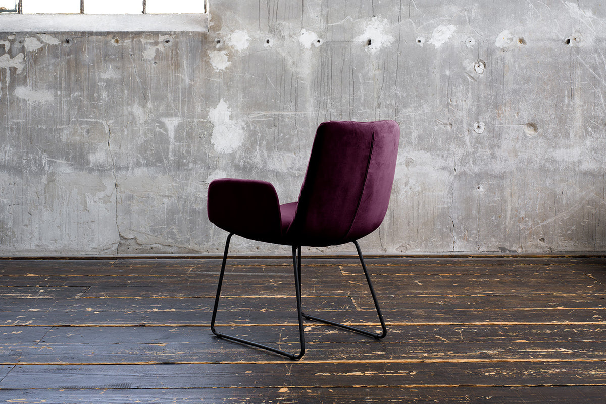 KAWOLA Esszimmerstuhl NEW CHARME Velvet purple