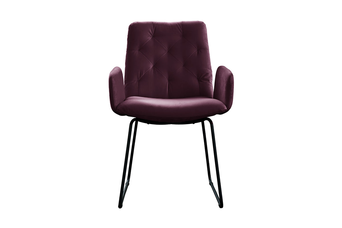 KAWOLA Esszimmerstuhl NEW CHARME Velvet purple