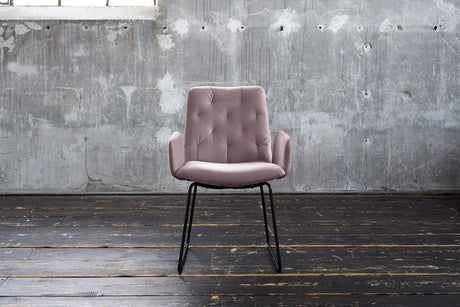 KAWOLA Esszimmerstuhl NEW CHARME Velvet roségrau, 59 x 66