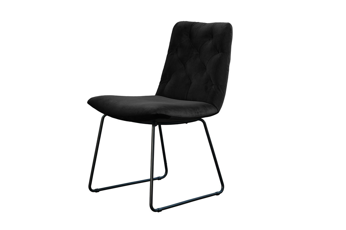 KAWOLA Esszimmerstuhl NEW CHARME Velvet schwarz