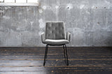 KAWOLA Esszimmerstuhl NEW CHARME Velvet silber, 59 x 66