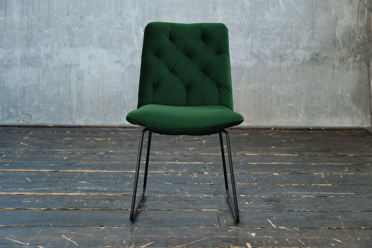KAWOLA Esszimmerstuhl NEW CHARME Velvet smaragd, 52 x 66