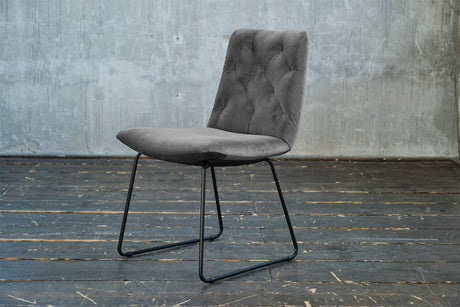 KAWOLA Esszimmerstuhl NEW CHARME Velvet stone