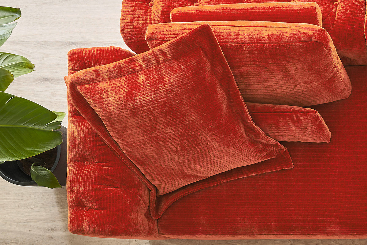 KAWOLA Flatterkissen SEPHI medium Cord Vintage rot
