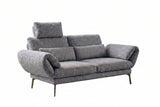 KAWOLA Funktionssofa HOLLY 2-Sitzer Stoff grau