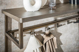 KAWOLA Garderobe AUREA Metall Hutablage 12 Haken bronze