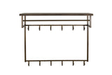 KAWOLA Garderobe AUREA Metall Hutablage 12 Haken bronze