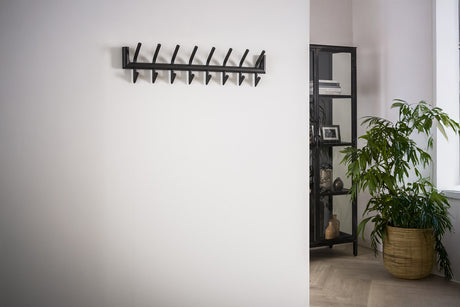 KAWOLA Garderobe FABIA Metall 8 Haken dunkelgrau
