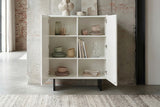 KAWOLA Highboard LYNN 2 Türen lackiert weiß