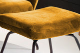 KAWOLA Hocker LOTTE Polsterhocker velvet curry
