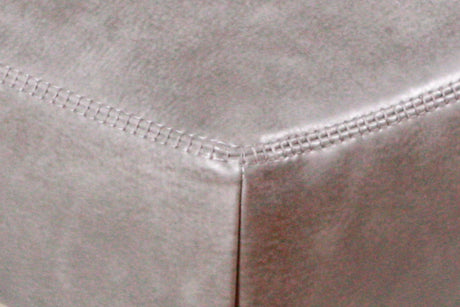 KAWOLA Hocker OPRA Leder Toledo Farbe silvergrey grau
