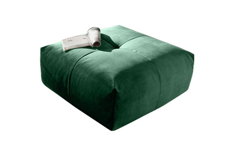 KAWOLA Hocker PALACE Polsterhocker velvet smaragd