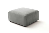 KAWOLA Hocker RANI Polsterhocker Feincord grau