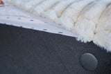 KAWOLA Hocker WIOLO SOFT Polsterhocker mit Rückenkissen Weicher Breitcord cremeweiß