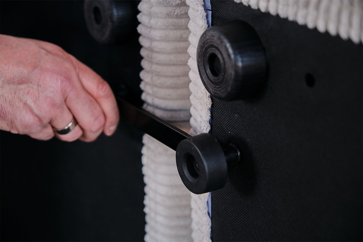 KAWOLA Hocker WIOLO SOFT Sitzelement für Modulsofa Cord hellgrau