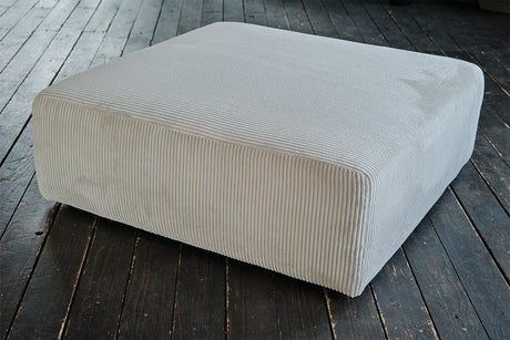 KAWOLA Hocker WIOLO SOFT Sitzelement für Modulsofa Cord hellgrau