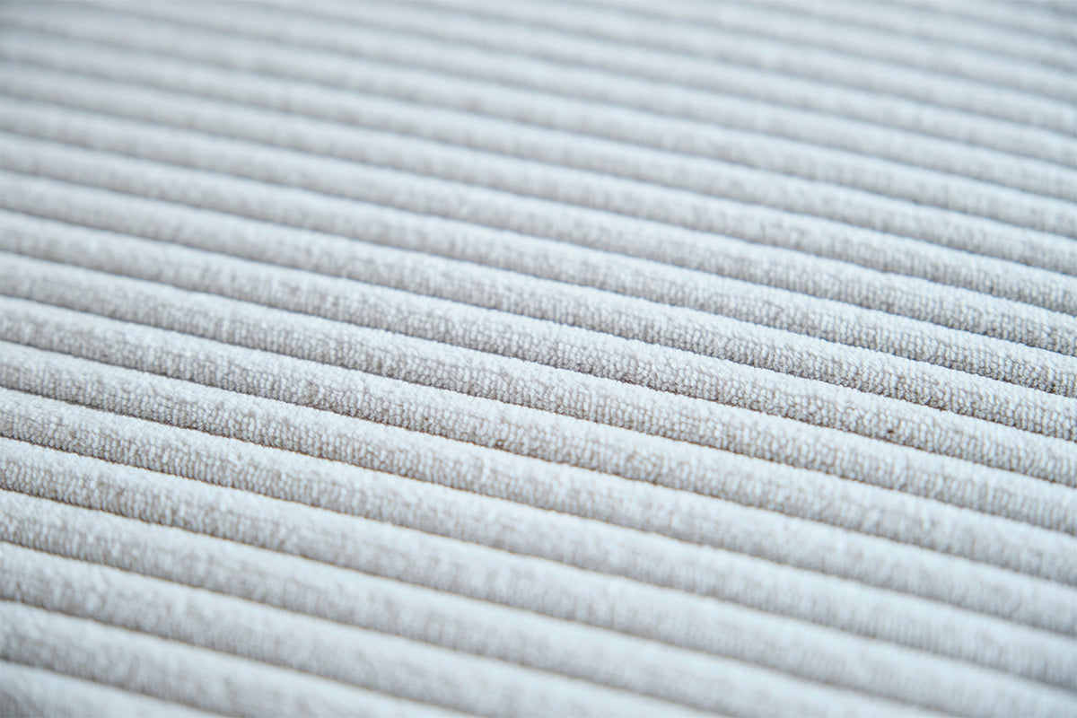 KAWOLA Hocker WIOLO SOFT Sitzelement für Modulsofa Cord hellgrau