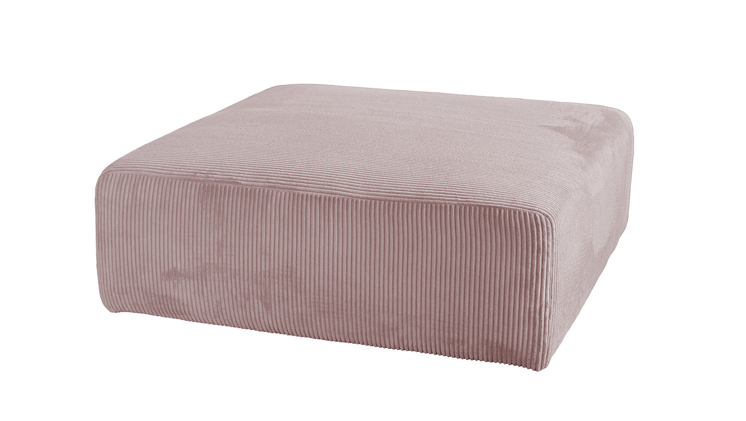 KAWOLA Hocker WIOLO SOFT Sitzelement für Modulsofa Cord rosa