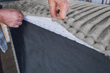 KAWOLA Hocker WIOLO SOFT Sitzelement für Modulsofa Weicher Breitcord grau