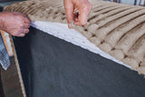 KAWOLA Hocker WIOLO SOFT Sitzelement für Modulsofa Weicher Breitcord taupe
