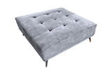 KAWOLA Hocker WIOLO velvet grau