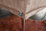 KAWOLA Hocker WIOLO velvet taupe