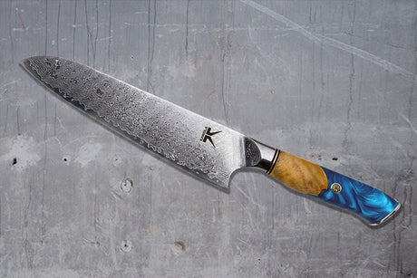 KAWOLA Küchenmesser DUMA Damaststahl mit Holzgriff und individueller Gravur