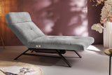 KAWOLA Liege AMERIVA Relaxliege Velvet grau, Schwarz