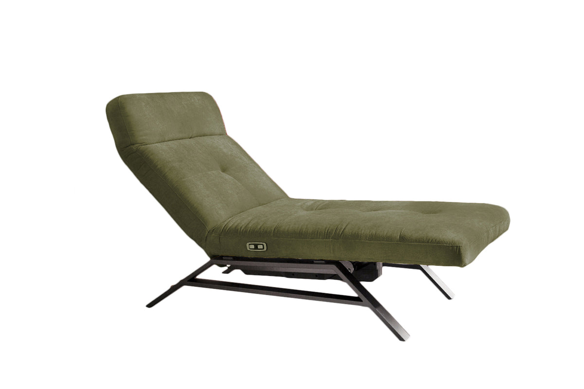 KAWOLA Liege AMERIVA Relaxliege Velvet olivgrün