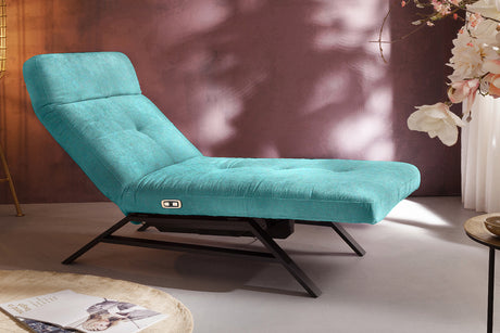 KAWOLA Liege AMERIVA Relaxliege Velvet smaragd, Schwarz