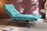 KAWOLA Liege AMERIVA Relaxliege Velvet smaragd, Silber