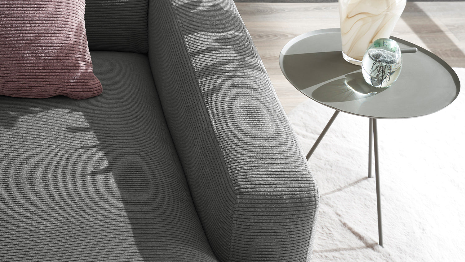 KAWOLA Longseat CARA Feincord anthrazit