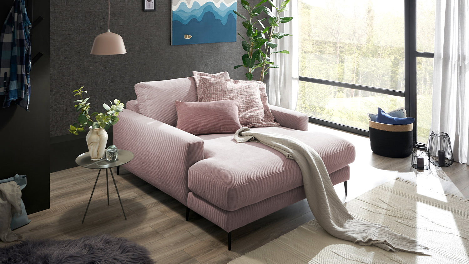 KAWOLA Longseat CARA Feincord rosa