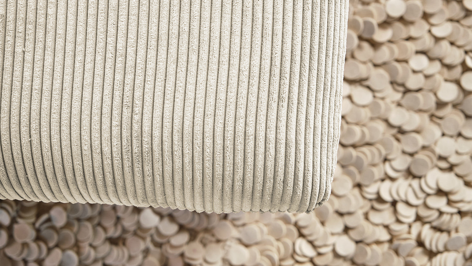 KAWOLA Longseat CHARME Cord cremeweiß