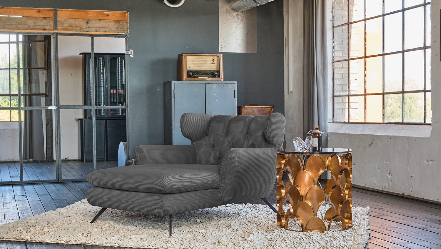 KAWOLA Longseat CHARME Cord grau