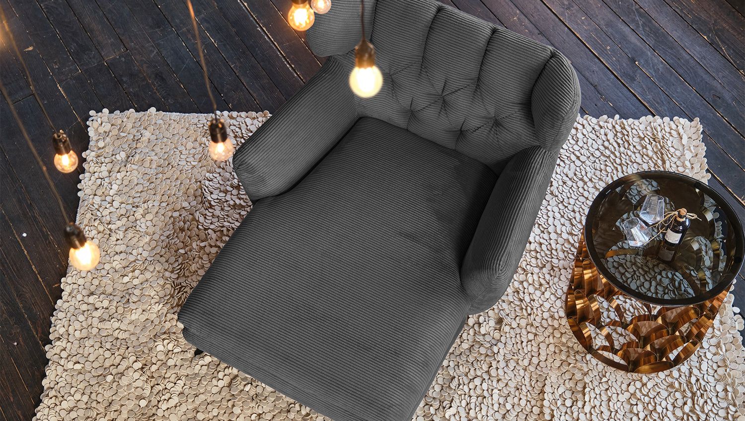 KAWOLA Longseat CHARME Cord grau