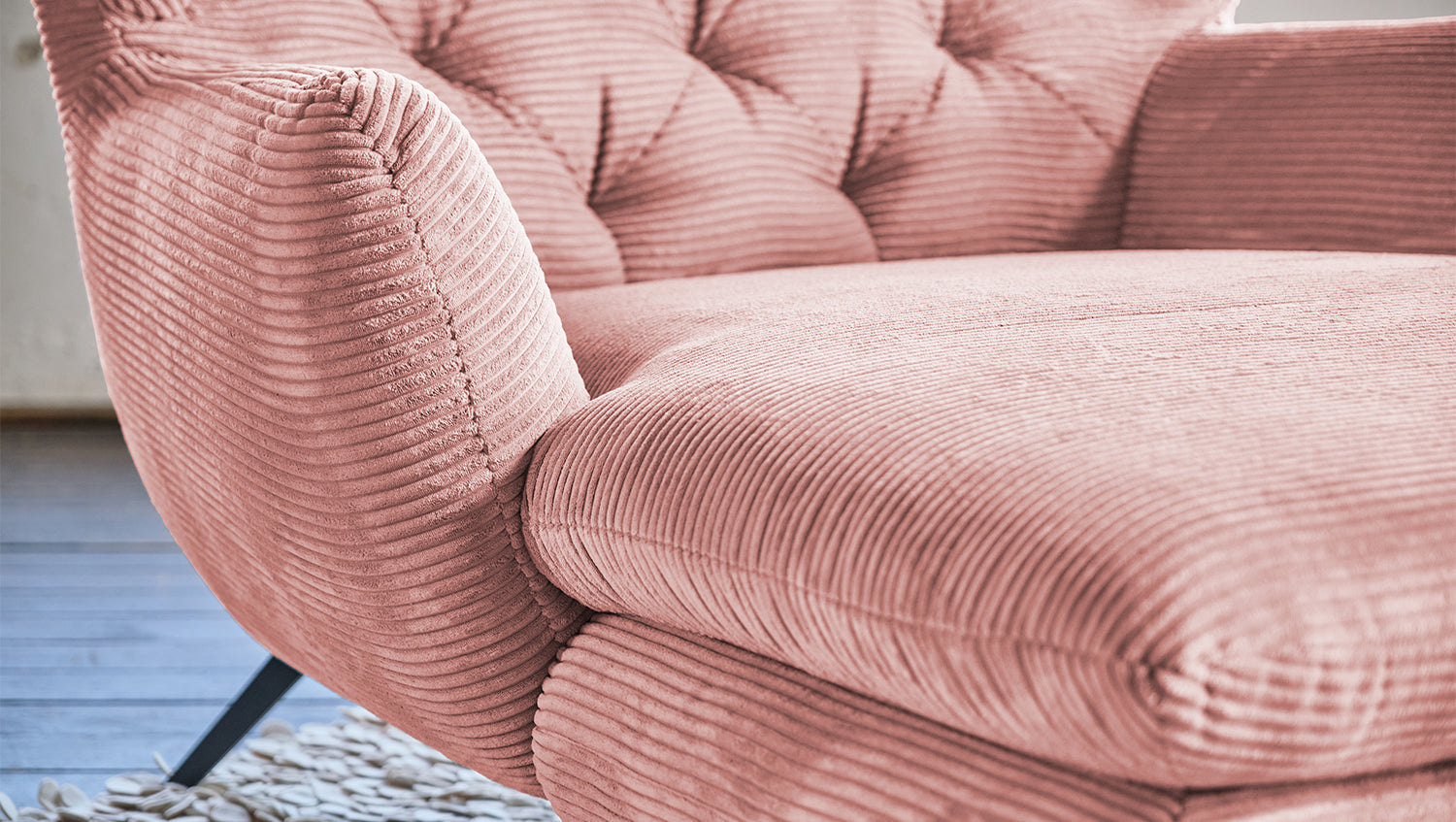 KAWOLA Longseat CHARME Cord rosa