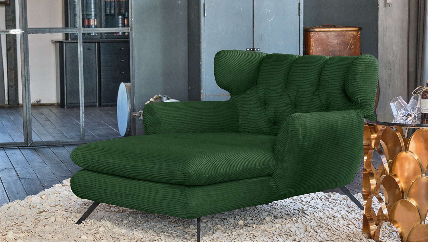 KAWOLA Longseat CHARME Cord smaragd