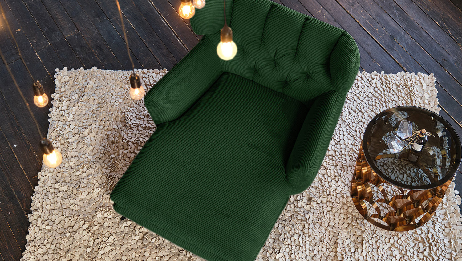 KAWOLA Longseat CHARME Cord smaragd