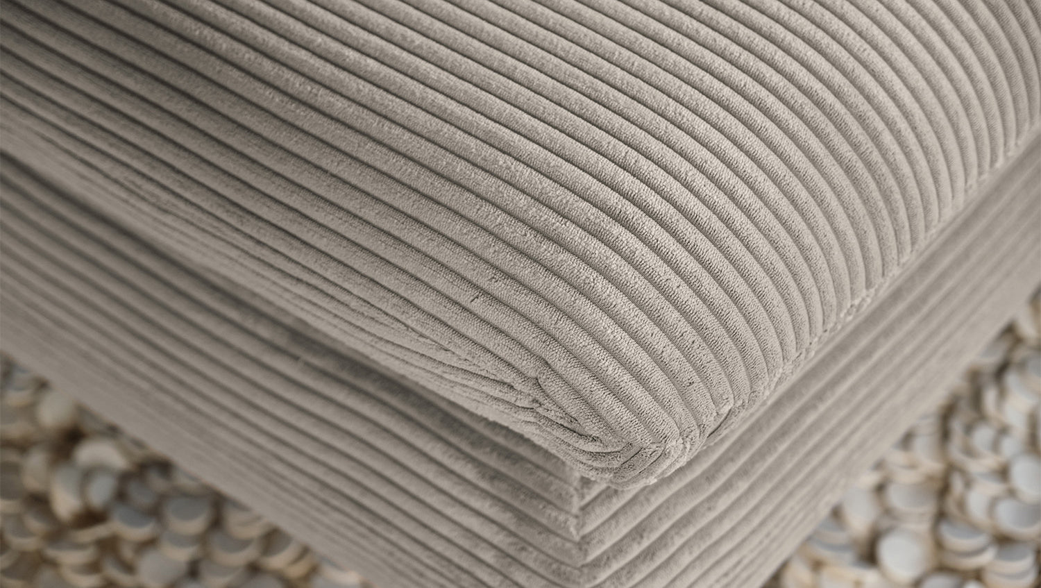 KAWOLA Longseat CHARME Cord steingrau