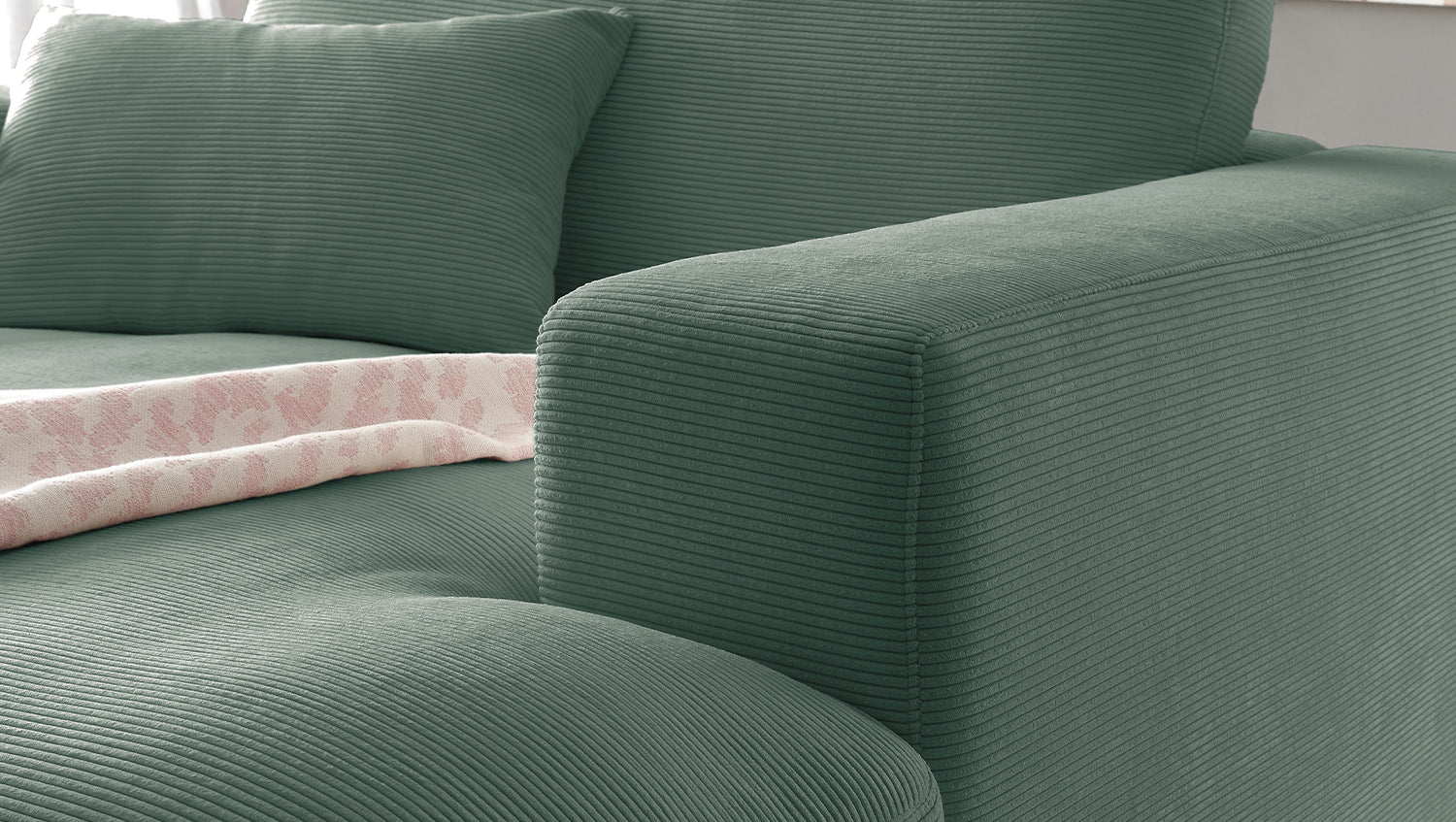 KAWOLA Longseat MADELINE Feincord grün