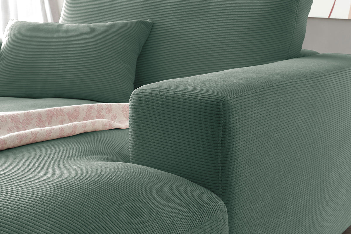 KAWOLA Longseat MADELINE Feincord grün