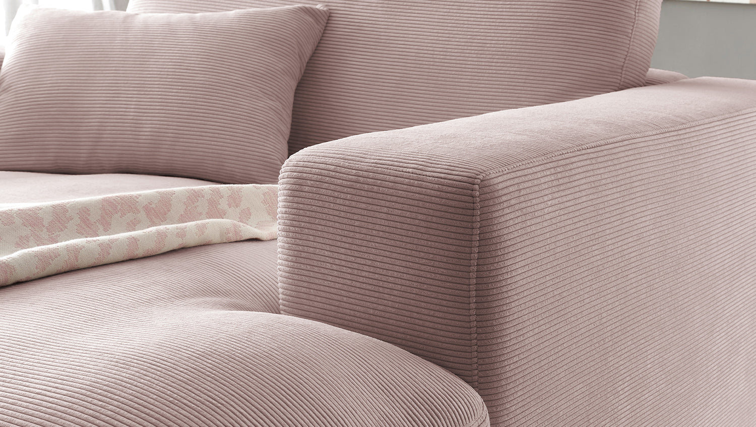 KAWOLA Longseat MADELINE Feincord rosa