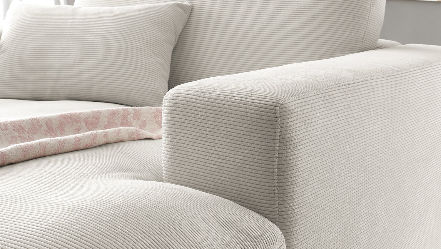KAWOLA Longseat MADELINE Feincord silber