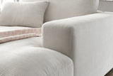 KAWOLA Longseat MADELINE Feincord weiß