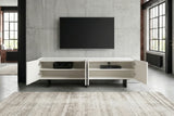 KAWOLA Lowboard LYNN TV-Board 4 Türen lackiert weiß