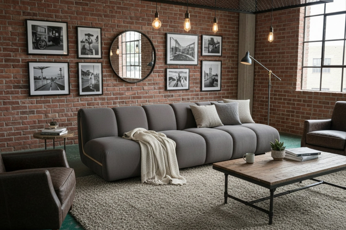 KAWOLA Modulsofa LAYLA 3-Sitzer 3 Module Velvet taupe